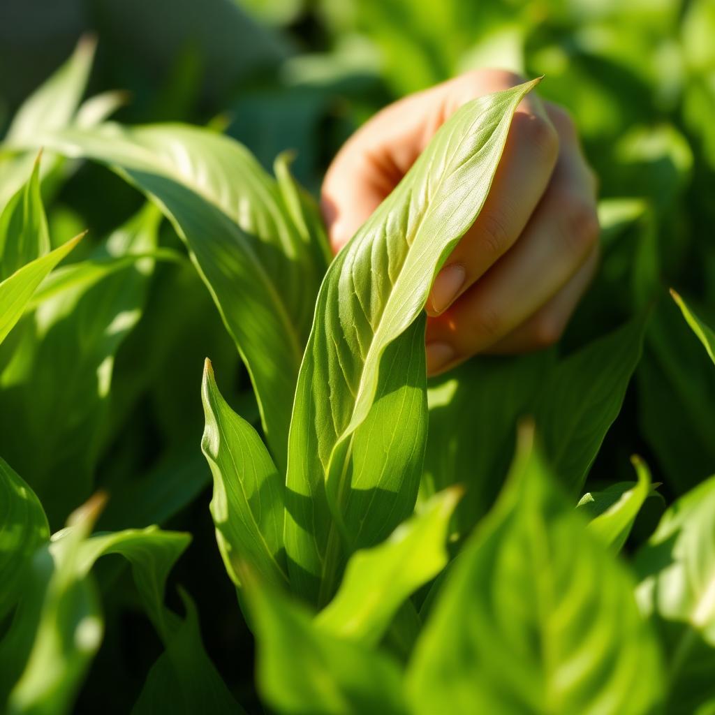 Inspecting healthy crops